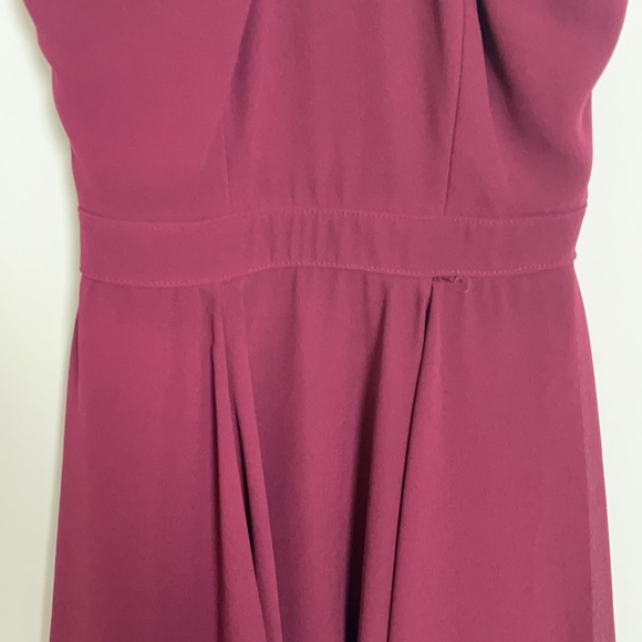 Lulus V Strap Sleeveless Maroon MIDI Dress - Picture 5 of 9